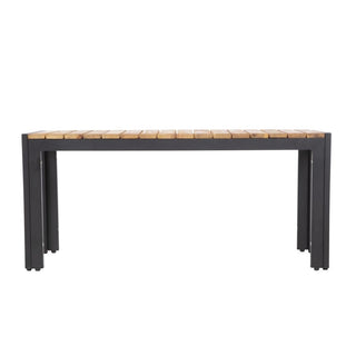 Rectangular Steel and Acacia Benches 1000mm (Pack of 2)- Bolero DS154