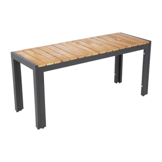 Rectangular Steel and Acacia Benches 1000mm (Pack of 2)- Bolero DS154