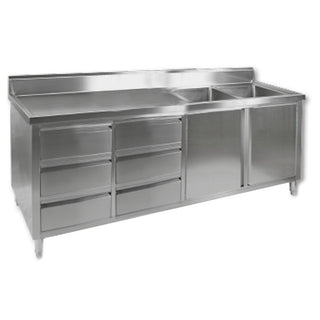 Modular Systems Kitchen Tidy Cabinet With Double Sink DSC-H