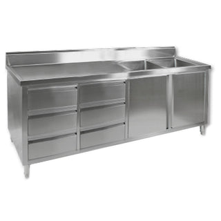 Modular Systems Kitchen Tidy Cabinet With Double Sink DSC-H