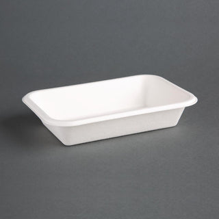 Fiesta Compostable Bagasse Food Trays 455ml (Pack of 50) - DW347