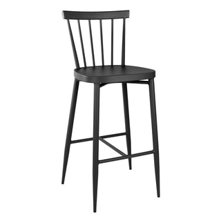 Bolero Windsor Aluminium Black High Stools (2 Pack) - DX688