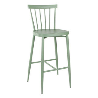 Bolero Windsor Aluminium Green High Stools (2 Pack) - DX689