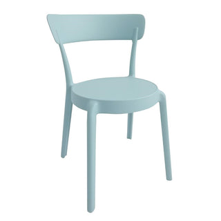 Bolero Mila Café Chairs Icy Blue (2 Pack) - DX973