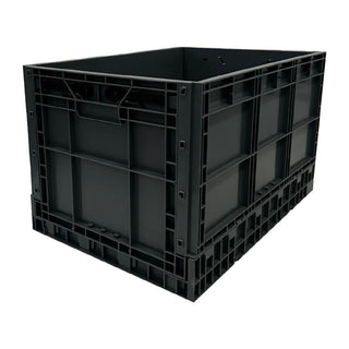 Vogue Plastic Folding Transport Storage Crate 594x396x353mm - DX997