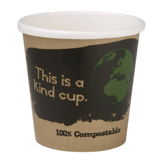Fiesta Compostable Espresso Takeaway Cups Single Wall 114ml / 4oz (Pack of 50) - DY980