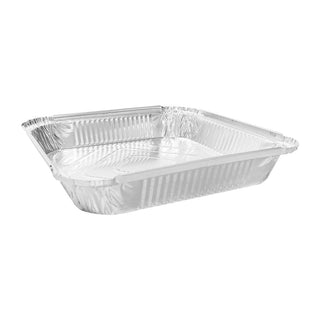 Fiesta Recyclable Shallow Foil Containers 1580ml (Pack of 200) - DZ893