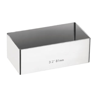 Rectangular Mini Gateaux Mould 80 x 40mm - E062