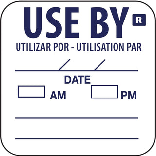 Vogue Removable Use By Labels - E150