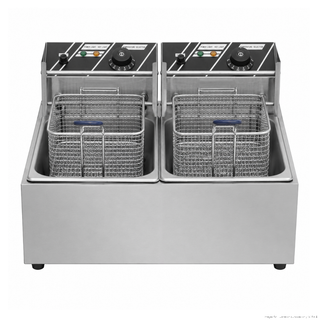 Benchstar 2 x 5.5L Double Tank Countertop Electric Fryer - EF-82E