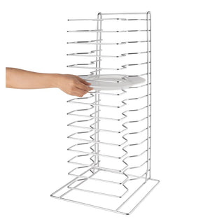 Pizza Pan Stacking Rack 15 Slot- Vogue F027