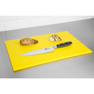 Antibacterial High Density Chopping Board Yellow - 455x305x12mm- Hygiplas F156