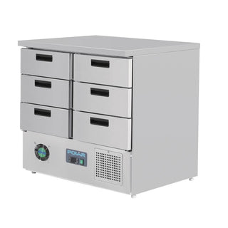 G-Series Refrigerated Counter with 6 Drawers 240Ltr- Polar FA440-A