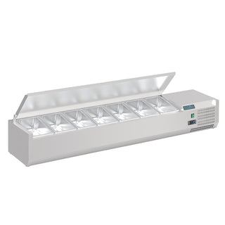 Polar G-Series Countertop Prep Fridge with Lid 7x 1/4GN - FA855-A