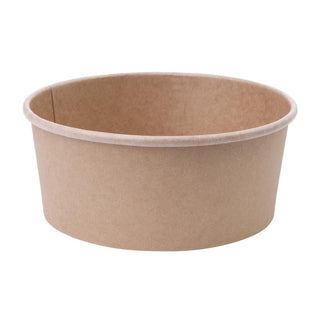 Fiesta Compostable Round Kraft Salad Bowls 750ml (Pack of 300) - FB197