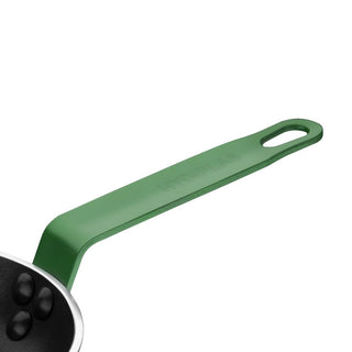 Non Stick Teflon Aluminium Frying Pan with Green Handle 240mm- Hygiplas FB471