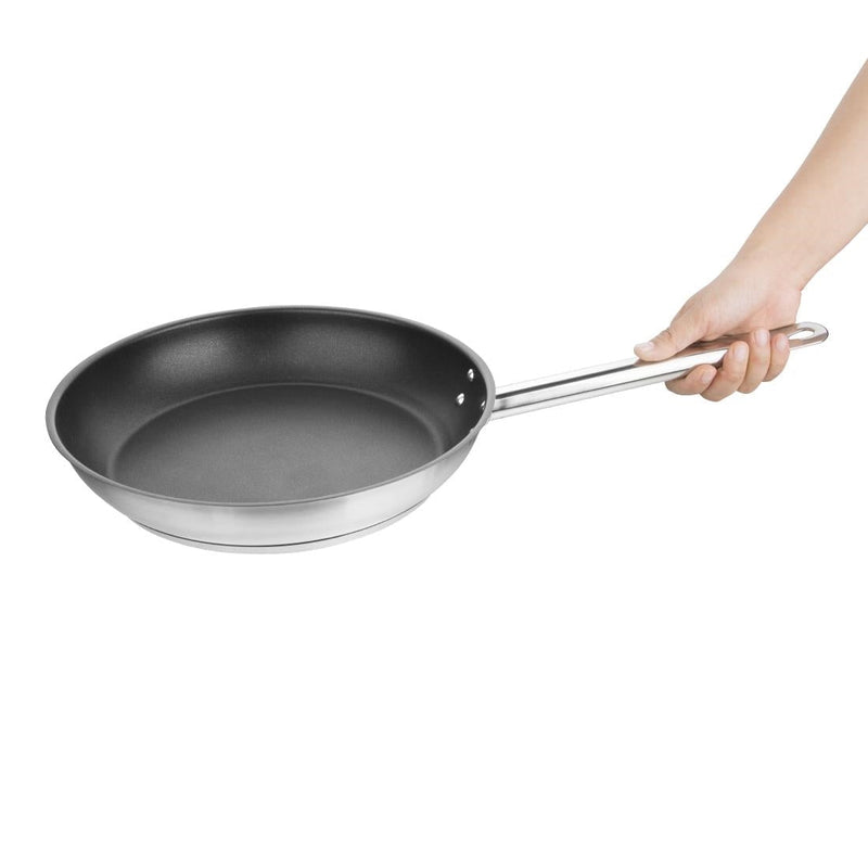 Non-stick Teflon Stainless Steel Platinum Plus Frying Pan 280mm- Vogue FC097