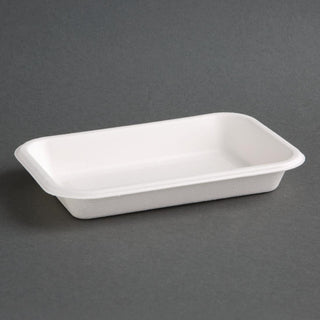 Fiesta Compostable Bagasse Food Trays 340ml (Pack of 50) - FC528