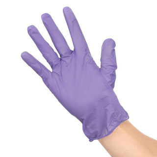 Vinyl Purple Powder Free Glove L - pack 100- Hygiplas FJ749-L