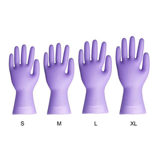 Vinyl Purple Powder Free Glove L - pack 100- Hygiplas FJ749-L