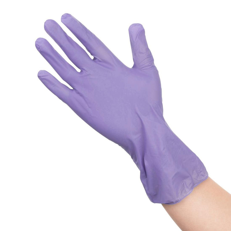 Vinyl Purple Powder Free Glove S - pack 100- Hygiplas FJ749-S