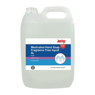 Jantex Medicated Hand Soap Fragrance Free Liquid 5Ltr - FL864