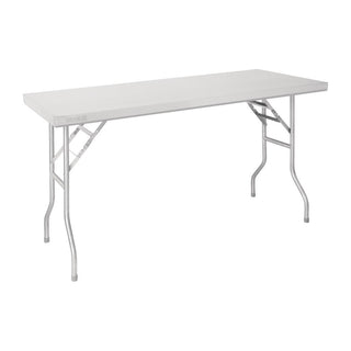 Vogue Stainless Steel Folding Work Table 1220x610x780mm - FN288