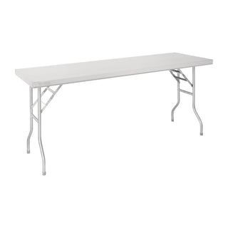 Vogue Stainless Steel Folding Work Table 1830x610x780 - FN289