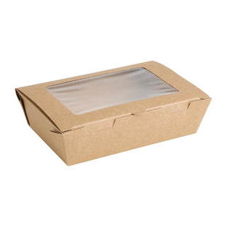 Fiesta Salad Box with PET Window 700ml (Pack of 200) - FN897
