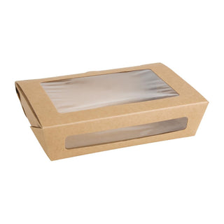 Fiesta Salad Box with PET Window 1200ml (Pack of 150) - FN898