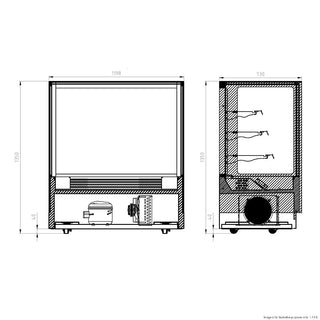 Modern 3 Shelves Cake Or Food Display - Bonvue GAN-1200RF3