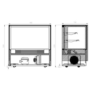 Modern 2 Shelves Cake Or Food Display - Bonvue GAN-900RF2