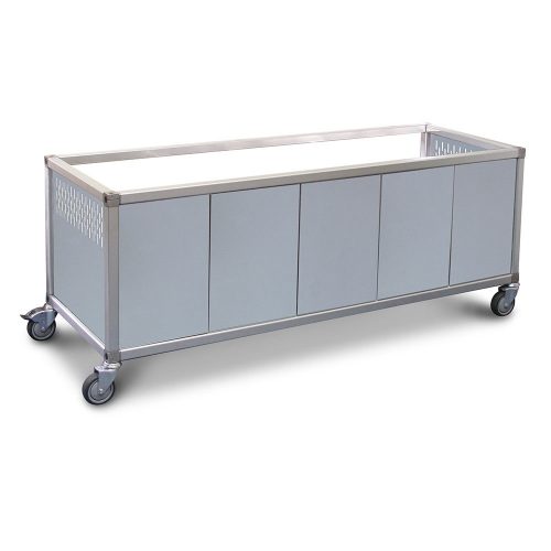 Food Bar and Bain Marie Trolley, 6 pans size- Roband RB-ET23