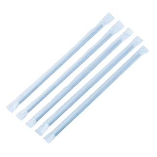 Fiesta Compostable Individually Wrapped Bendy Paper Straws Black (Pack of 250) - FP444