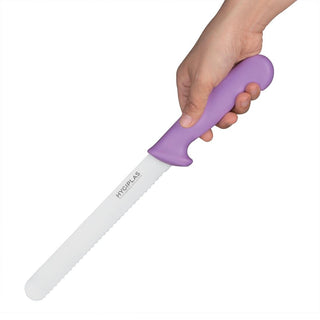 Bread Knife Purple 203mm- Hygiplas FP731