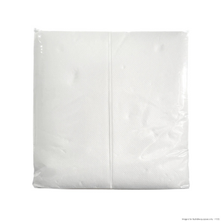 PakMax 2 ply 100 Sheets 1/8 Fold Quilted White Napkin - FQWN218-400-100
