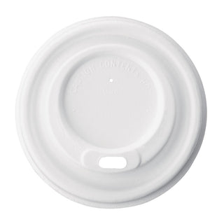 Fiesta Compostable Bagasse Coffee Cup Lids 225ml (Pack of 1000) - FS060