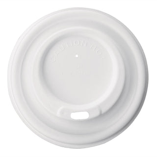 Fiesta Compostable Bagasse Coffee Cup Lids 340ml (Pack of 1000) - FS061