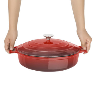 Red Round Saute Pan 3.5Ltr- Vogue FS479