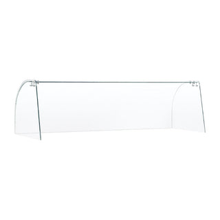Curved Glass Sneeze Guard Assembly - FT284