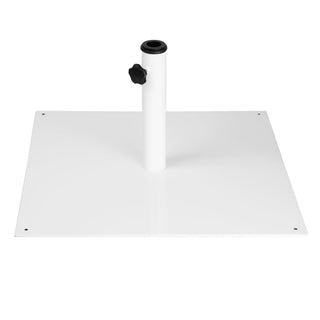 Bolero Flat Metal Parasol Base White - 18kg - FU510