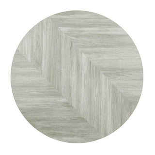 Bolero Pre-Drilled Round Table Top Chevron Design 600mm - FU511