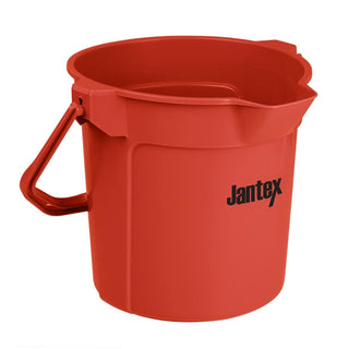 Jantex Red Graduated Bucket with Pouring Lip 10ltr - FU832