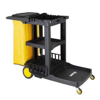 Jantex Cleaning Trolley Black - FU997