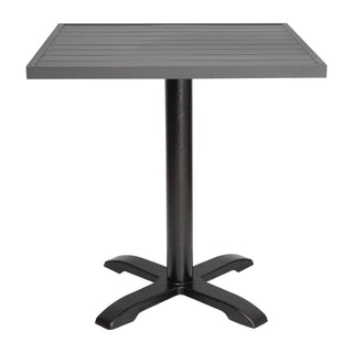 Aluminium Square Table Top Dark Grey 700mm- Bolero FW597