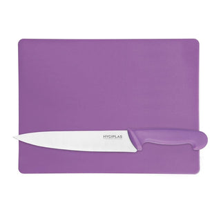 Low Density Chopping Board Small Purple - 229x305x12mm- Hygiplas FX106