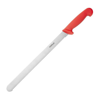 Slicer Serrated Red 300mm- Hygiplas FX117