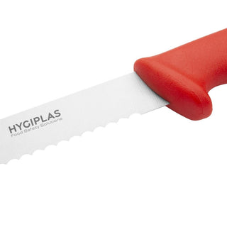 Slicer Serrated Red 300mm- Hygiplas FX117