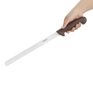 Slicer Serrated Brown 300mm- Hygiplas FX118