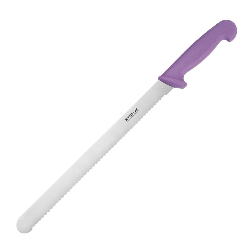 Slicer Serrated Purple 300mm- Hygiplas FX119